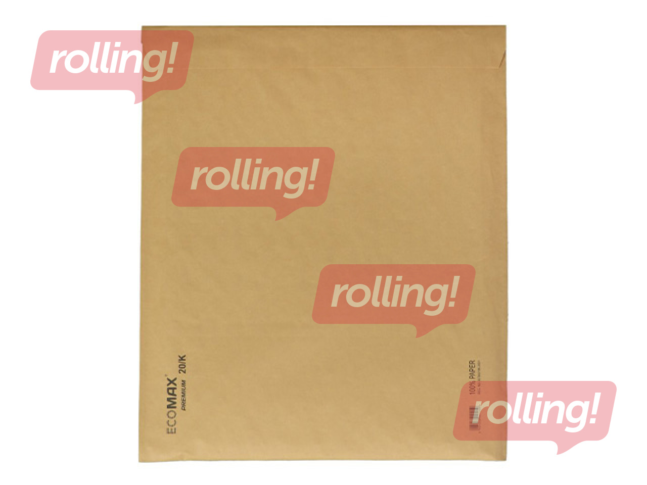 Конверт с амортизирующей бумажной сотистой прокладкой, коричневый, 350x470мм