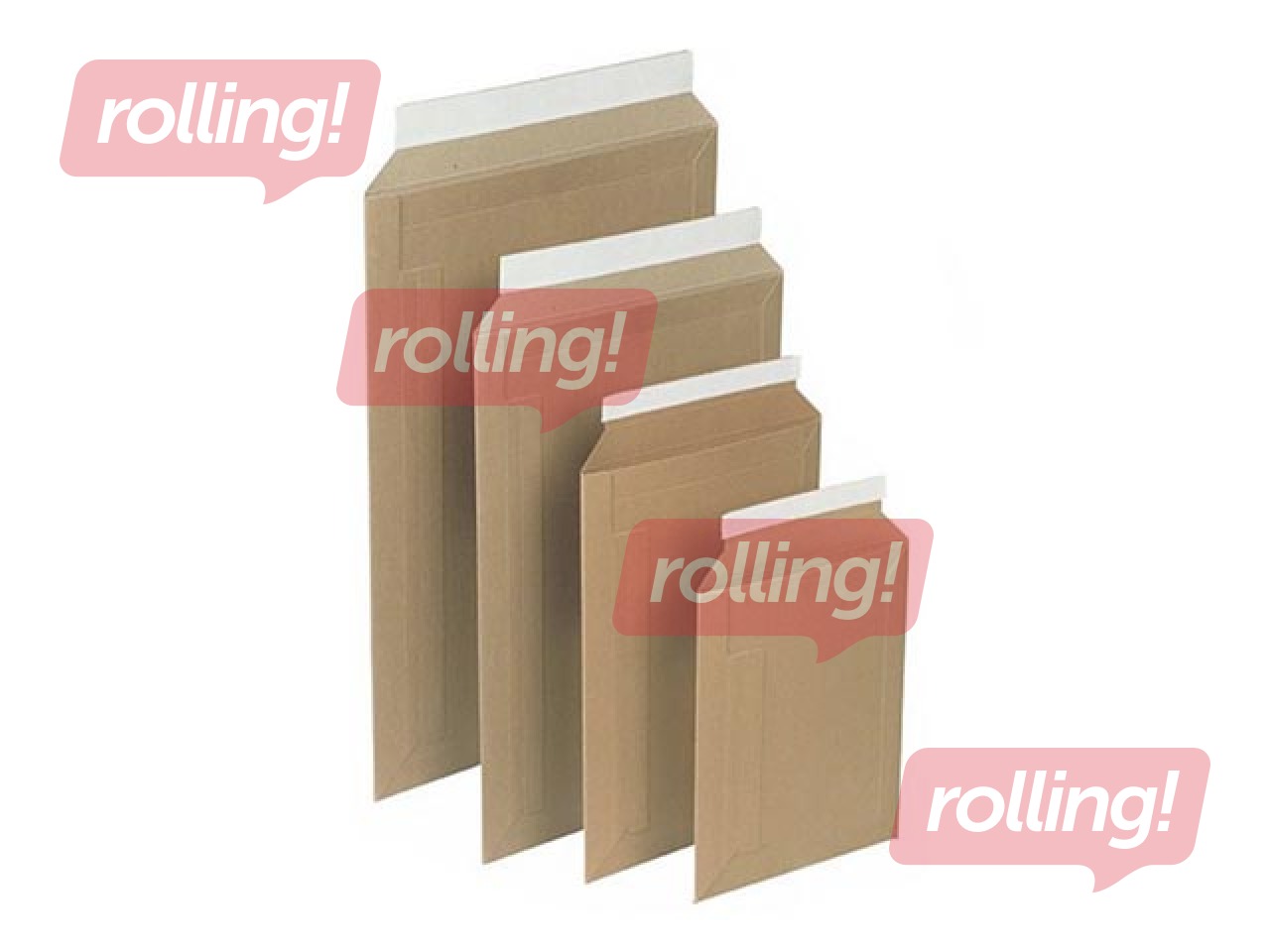 Kartongümbrik, A5+, 215 mm x 270 mm, 450g/m2, pruun