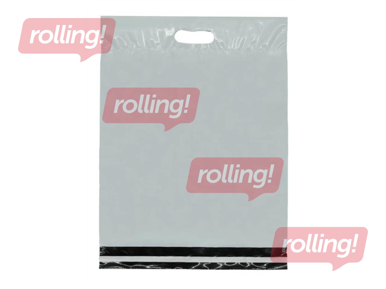 Aploksnes - maisiņi sūtījumiem ar rokturi, balti, 25x45+7cm, 10 gab.