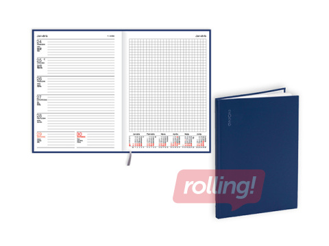 Ежедневник Quadro Flex, A5, басис, синий