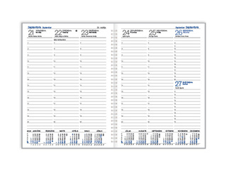 Calendar part for diary Prestige