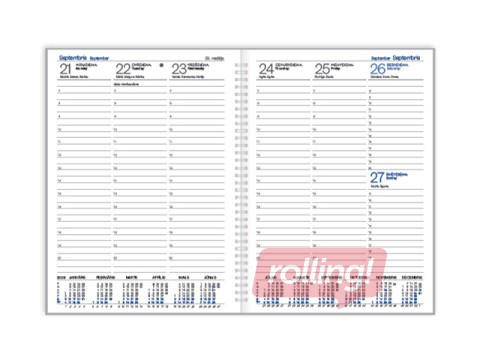 Kalendārā daļa, dienasgrāmatai Prestige