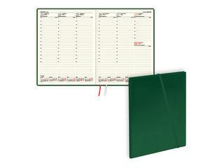 Diary, Advocate Trend, A4, leather imitation, green