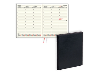 Diary Advocate, A4, leather, black