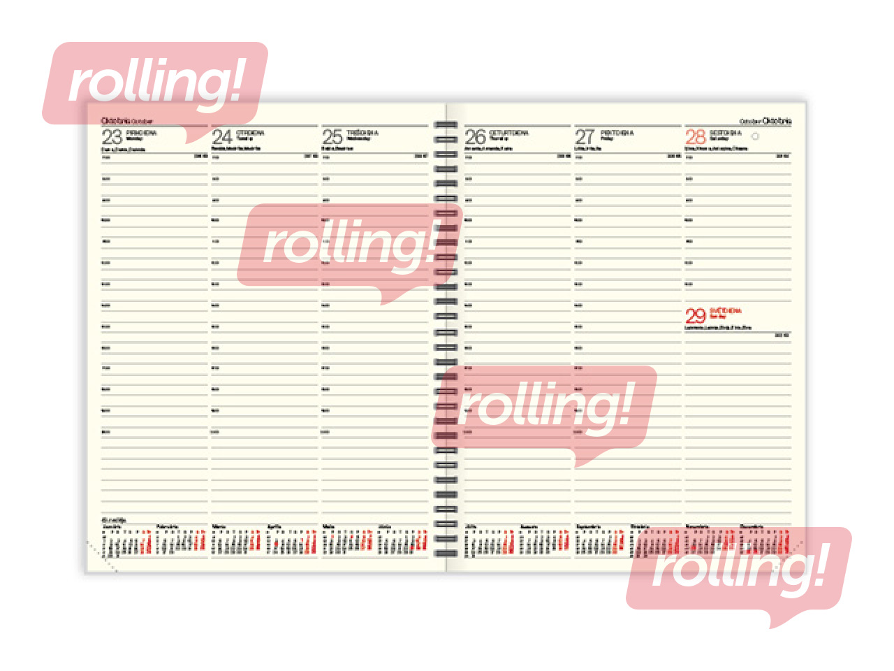 Kalendārā daļa Advocate ar spirāli, 2026