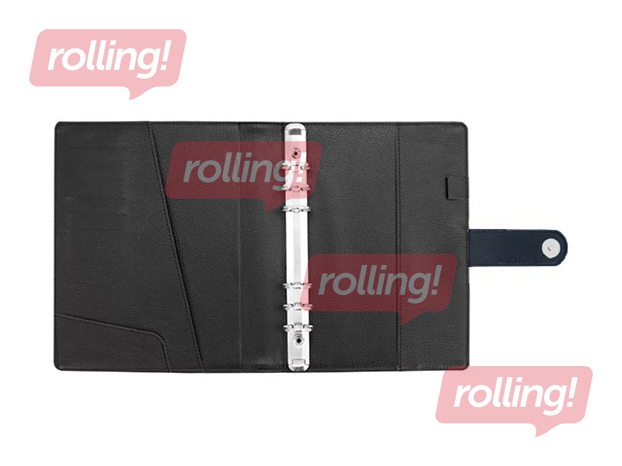 Планировщик времени Maxi Imitation Leather, черный