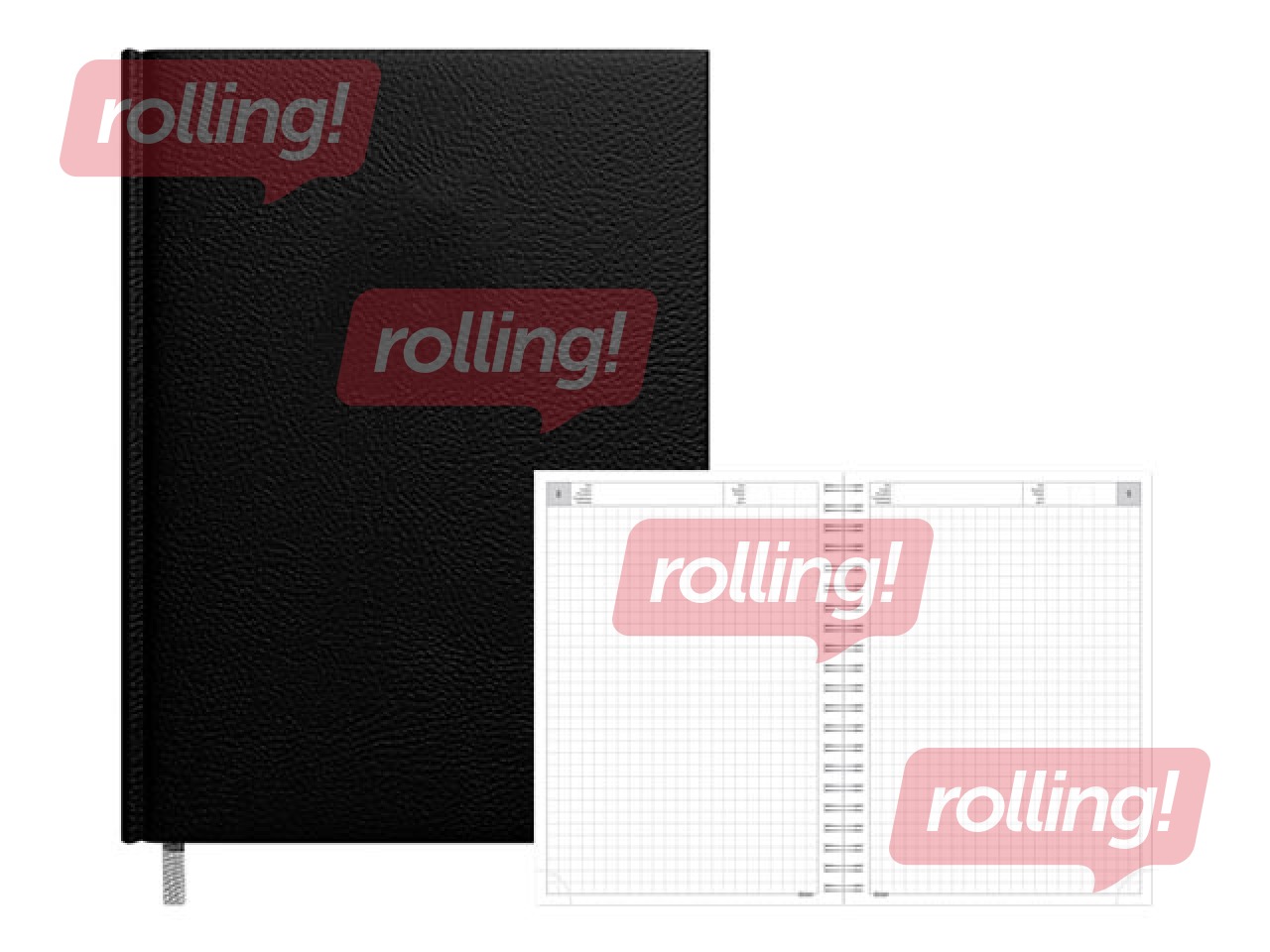 Dienasgrāmata - piezīmju bloks, A5, melns