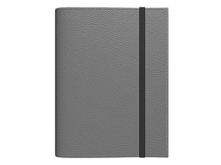 Dienasgrāmata - piezīmju bloks bez datumiem, A5 Flex, rūtiņu, pelēks