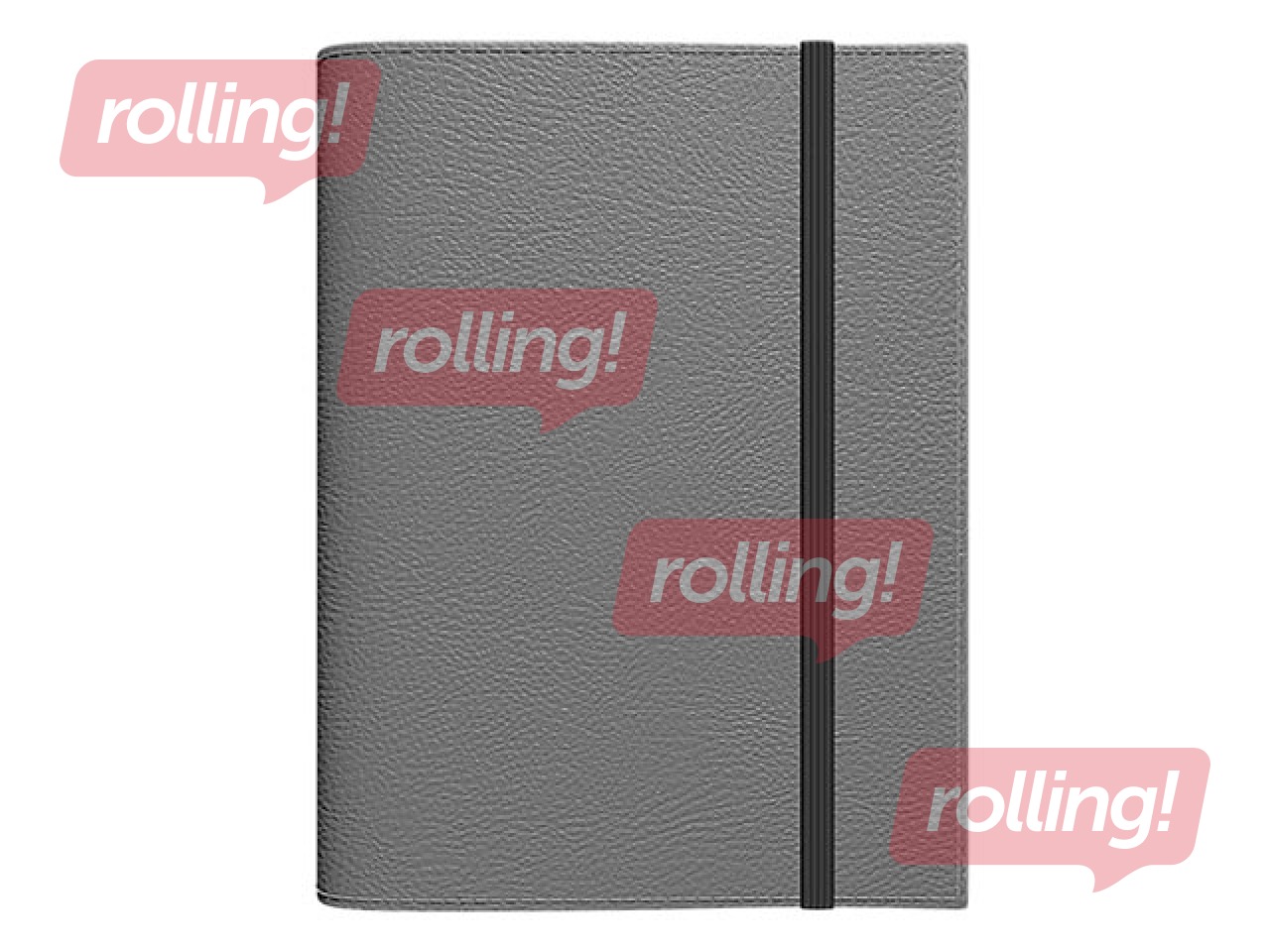 Dienasgrāmata - piezīmju bloks bez datumiem, A5 Flex, rūtiņu, pelēks