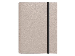 Dienasgrāmata - piezīmju bloks bez datumiem, A5 Flex, rūtiņu, gaiši pelēks