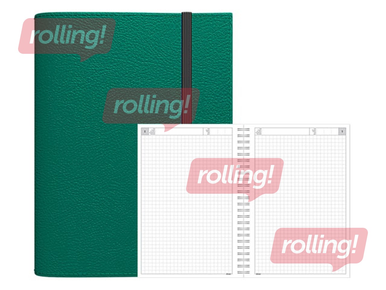 Diary - Notebook, A5 Flex, dark green