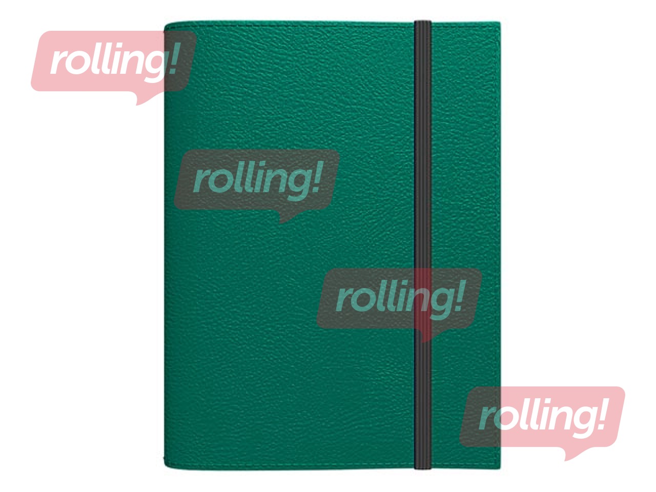 Dienasgrāmata - piezīmju bloks bez datumiem, A5 Flex, rūtiņu, tumši zaļš