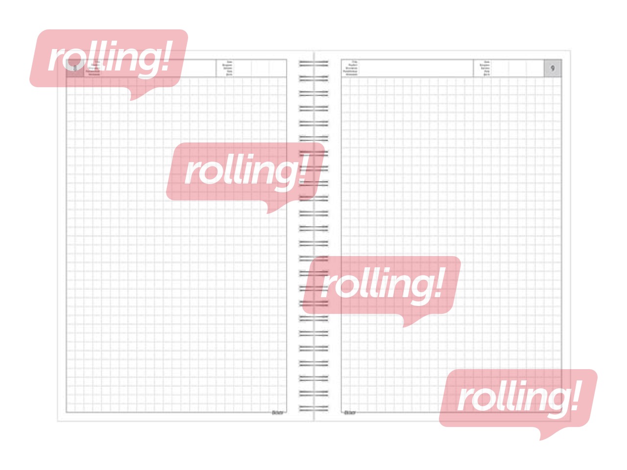 Dienasgrāmata - piezīmju bloks, A5 Pattern, zils