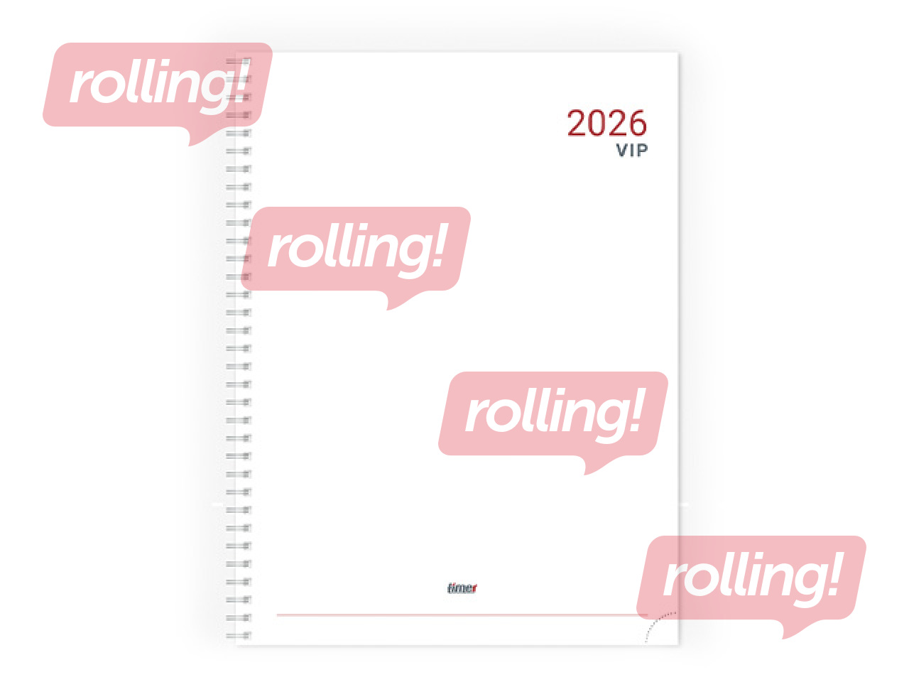 Satura bloks VIP Spiral,  A4, caurspīdīgi plastikas vāki