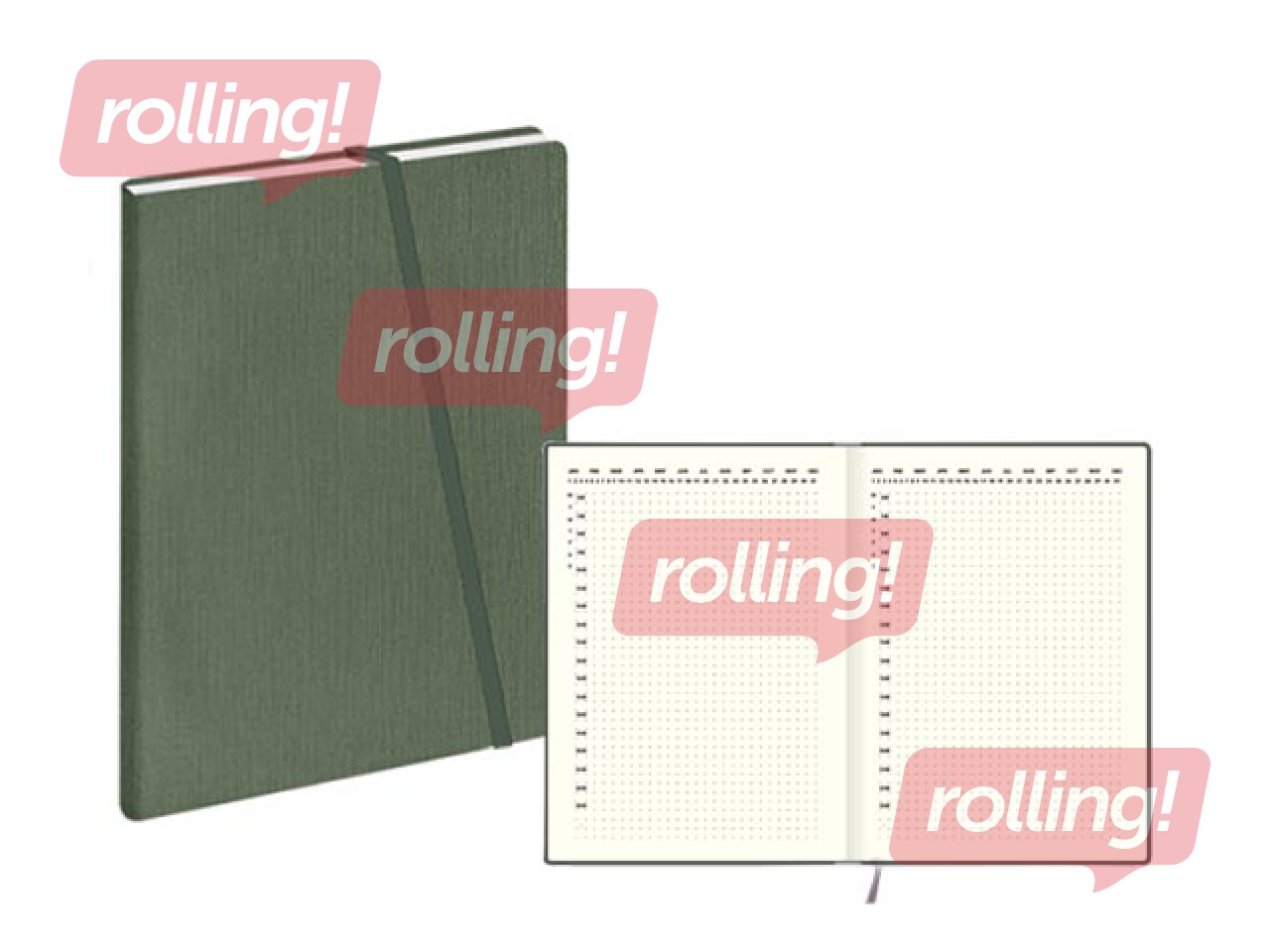 Dienasgrāmata Private, zaļa ar tekstūru