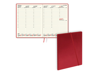 Päevik Advocate Trend, A4, kunstnahk, punane