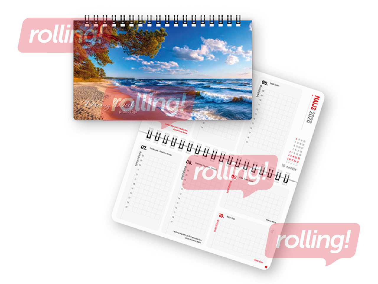 Dienasgrāmata Dreamy Week, 17x9.5 cm, Soft Touch Nr.2