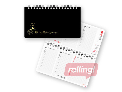 Dienasgrāmata Dreamy Week, 17x9.5 cm, Eclipse Nr.2