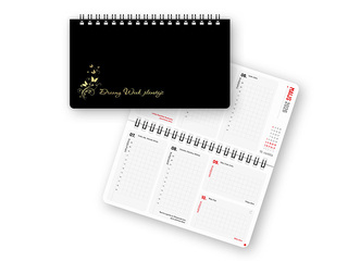 Dienasgrāmata Dreamy Week, 17x9.5 cm, Eclipse Nr.2