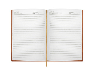 Dienasgrāmata Forofis bez datumiem, līniju, brūna, A5