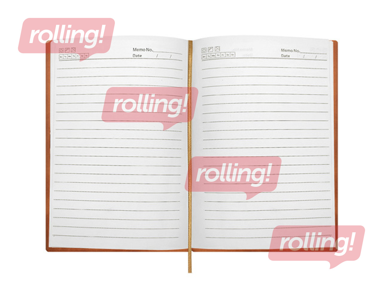 Dienasgrāmata Forofis bez datumiem, līniju, brūna, A5