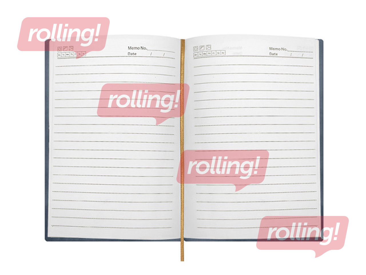 Dienasgrāmata Forofis bez datumiem, līniju, zila, A5