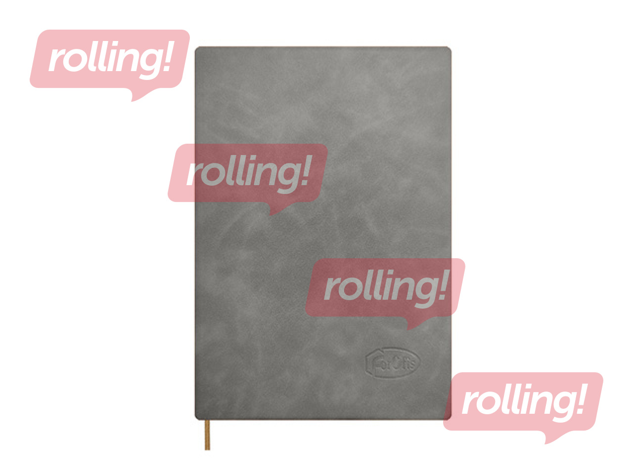 Diary Forofis without dates, lined, grey, A5