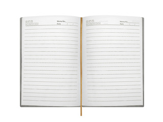 Diary Forofis without dates, lined, grey, A5