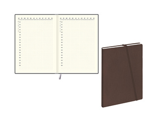 Ежедневник Private, коричневый с текстура