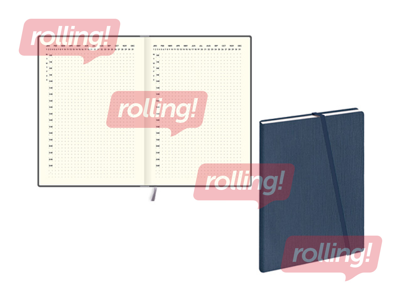 Diary Private, blue texture