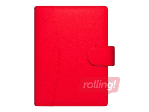 Планировщик времени Elite Imitation Leather, кораллово-красный