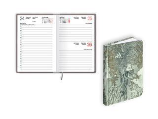 Kabatas kalendārs Mono Flex, A6, Grey