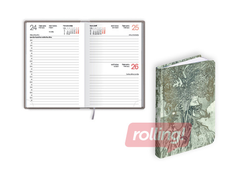 Pocket calendar Mono Flex, A6, Grey