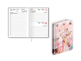 Pocket calendar Mono Flex, A6, Light