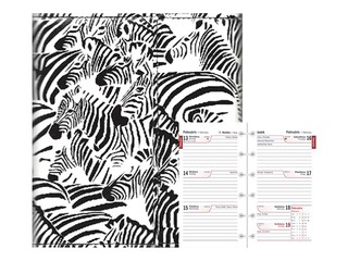 Kabatas kalendārs Mini Timex, mākslīgā āda, Zebra