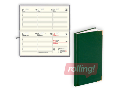 Pocket Calendar Lady, basis, green