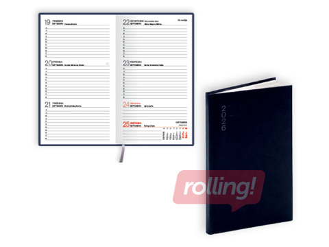 Kabatas kalendārs Pocket Flex, basis, melns