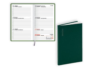 Kabatas kalendārs Pocket Flex, basis, zaļš