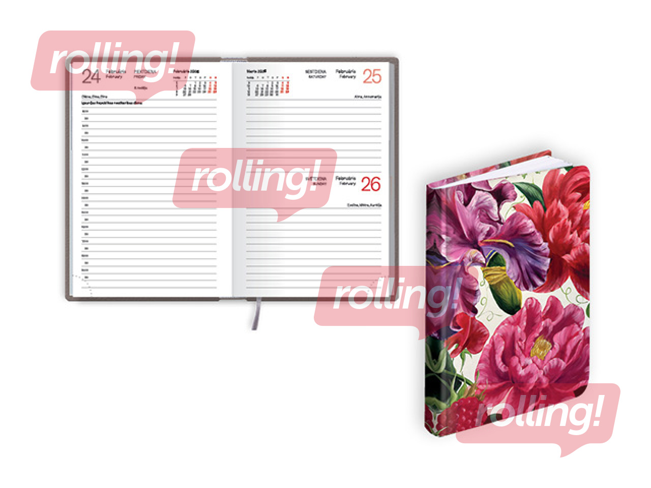 Pocket Calendar Mono Flex, A6, Vintage