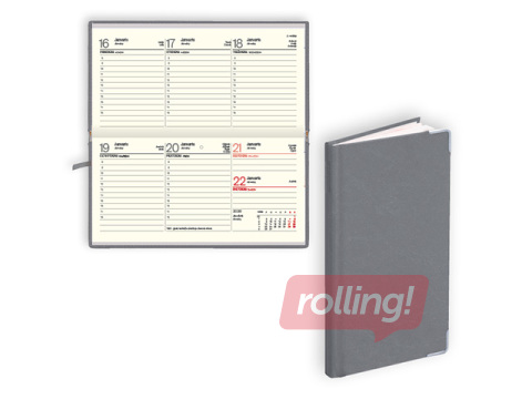 Kabatas kalendārs Lady, basis, pelēks