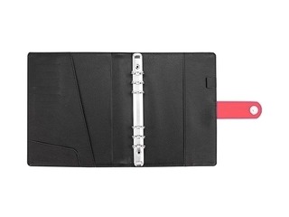 Планировщик времени Maxi Imitation Leather, кораллово-красный