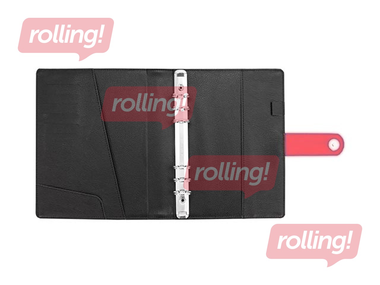 Time planner Maxi Imitation Leather, coral red