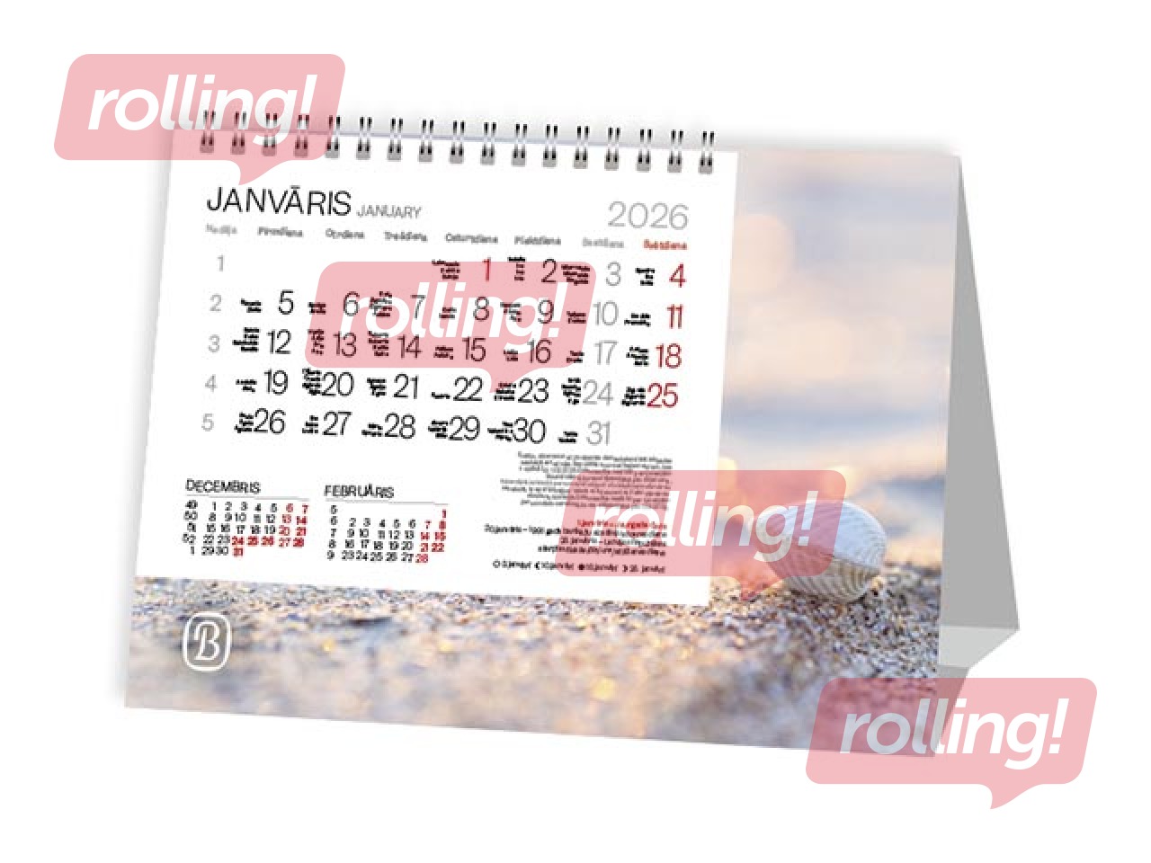 Galda kalendārs Tent, Rudens