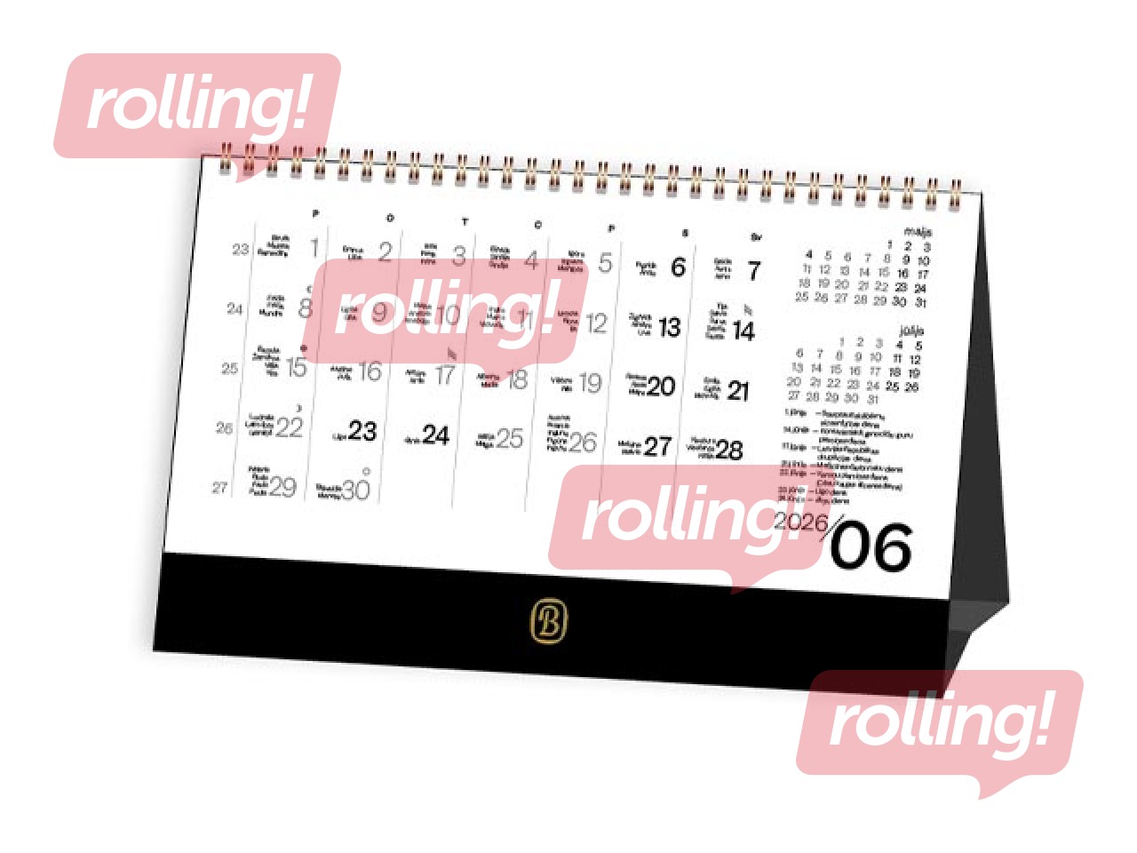 Table calendar, FOCUS Art B