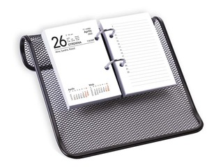 Подставка для перекидного календаря, металлическая, черная