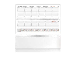 Настольный календарь Credo, басис, белый