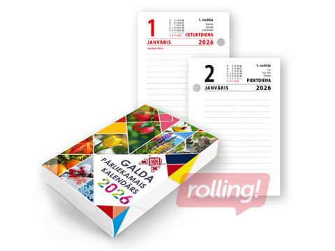 Desk throw-over calendar Classic