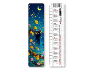 Bookmark-calendar, double-sided, No.2, 50x200mm