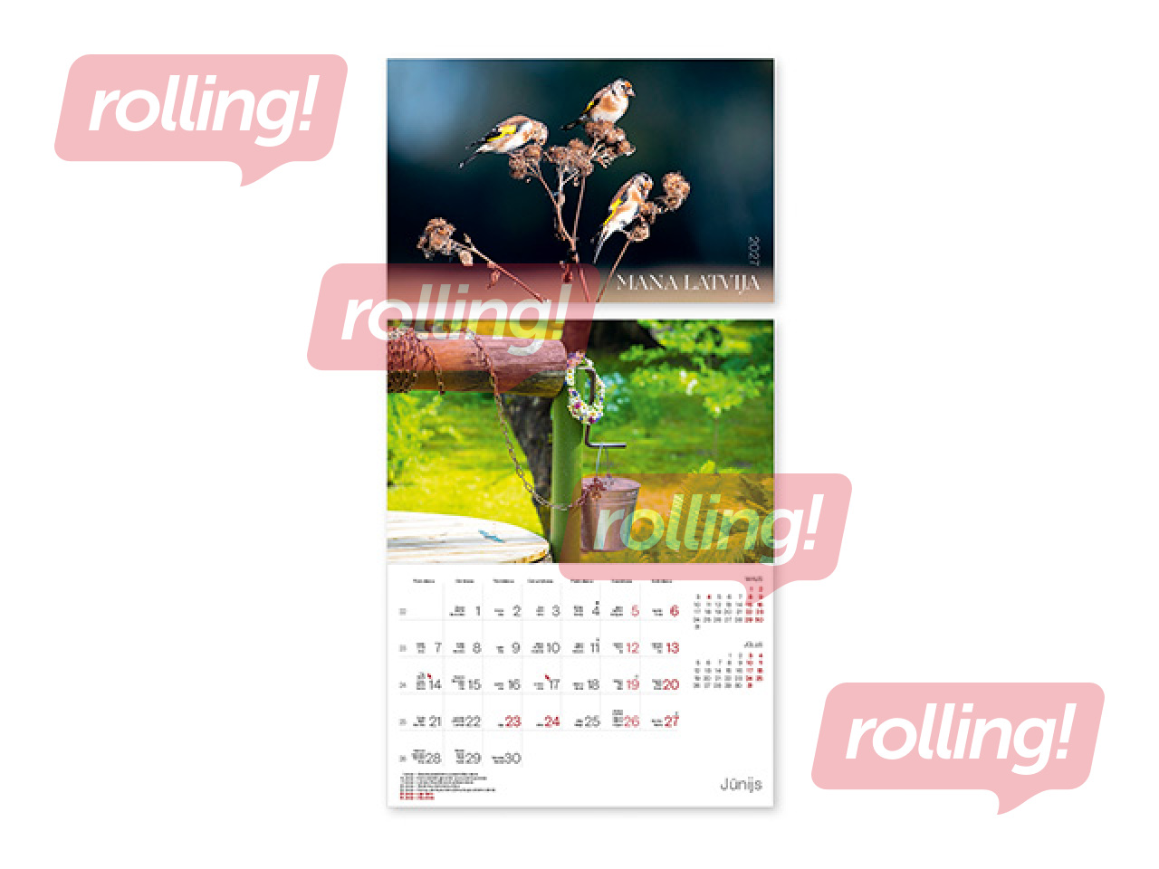 Wall Calendar Mana Latvija