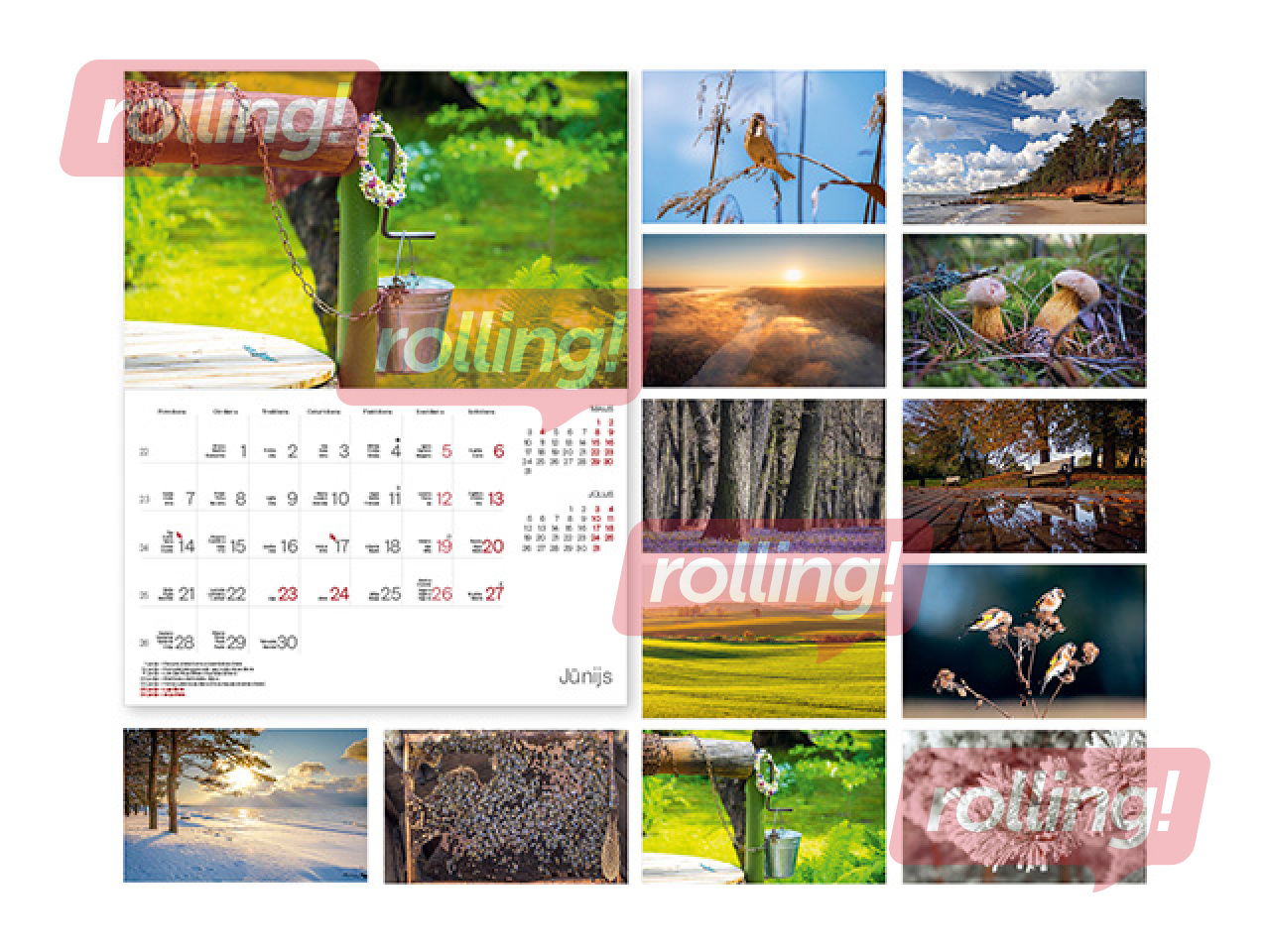 Wall Calendar Mana Latvija